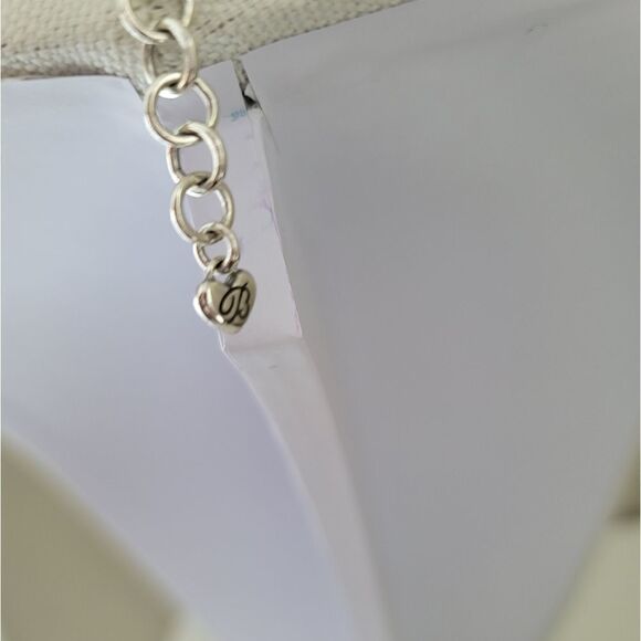 Necklace Black Leather & Silver Tone Metal Pendant Necklace #0343 - Picture 7 of 13